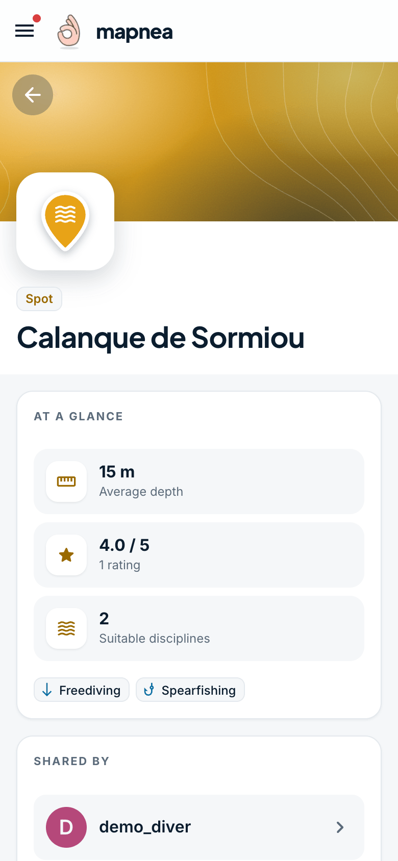 Spot details example